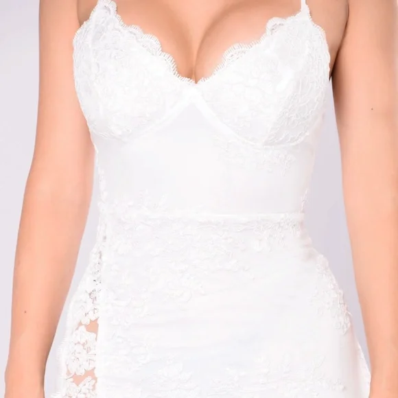 Fashion Nova | Dresses | Fashion Nova A Night In Tokyo Lace Dress White |  Poshmark
